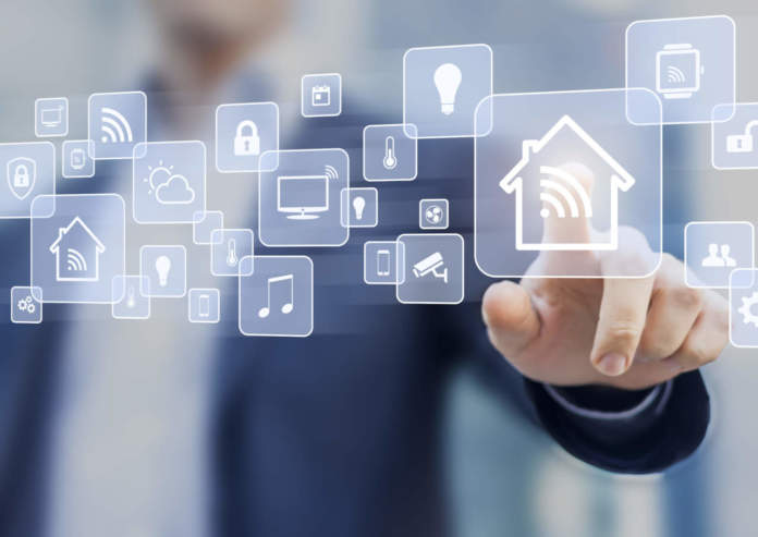 Internet of things (IOT) concept related to smart home automation