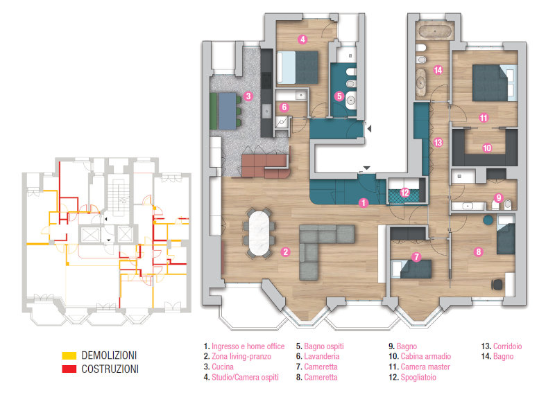 appartamento milanese progetto