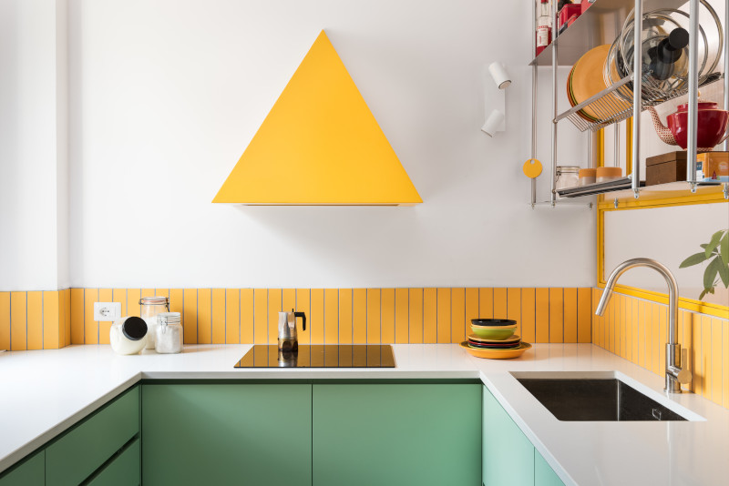 Colori accesi e vivaci per la cucina