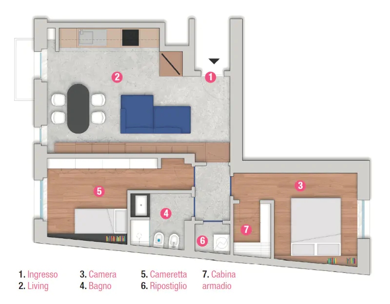 progetto ristrutturazione appartamento Milano